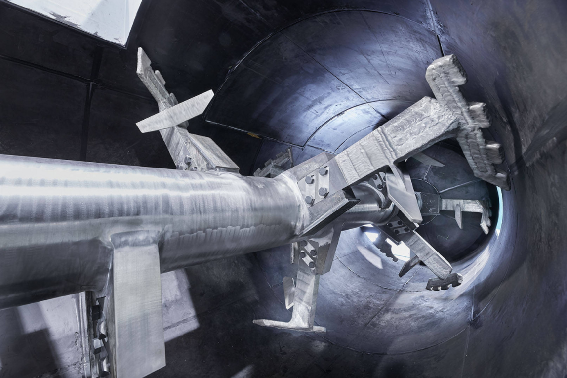 Eine Lödige Maschine für die Metallurgie.