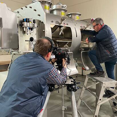 Videoaufnahme einer Maschine von Lödige Maschinenbau
